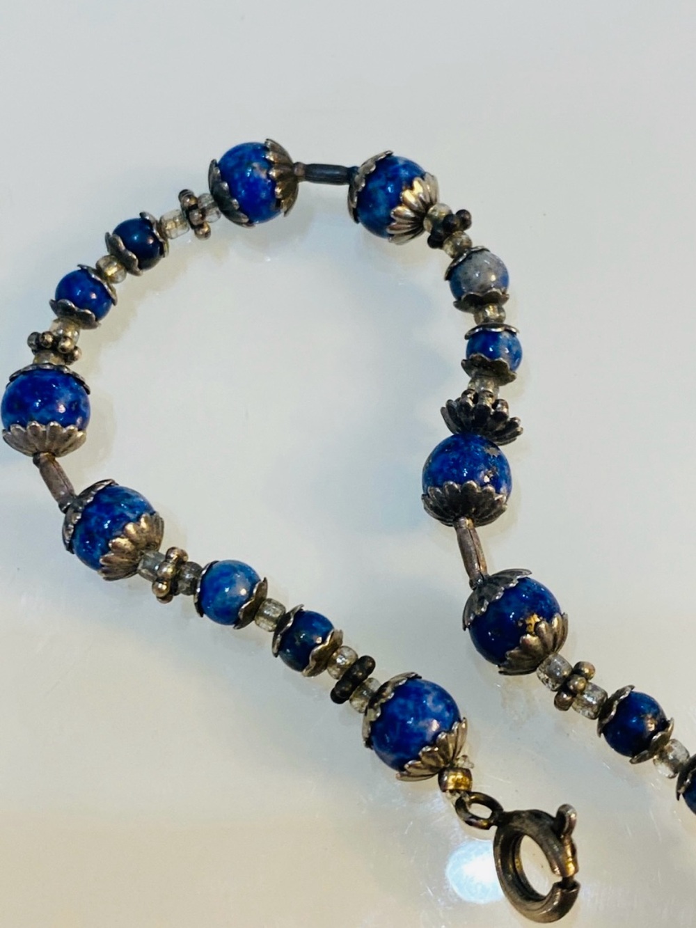 Blue lapis bracelet